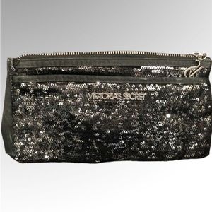 Victoria’s Secret sequined clutch/cosmetic bag